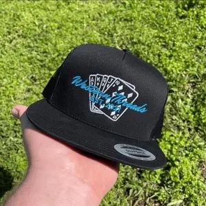 Blue Western Threads Est.2021 Embroidered Snapback Hat, Poker Baseball Cap, Casual Trucker Hat, Every Day Style, Gift For Men