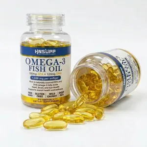 Premium Omega-3 Fish Oil Softgels (90 Capsules) - Natural EPA & DHA Cognitive Essential Fatty Acid Nutritional Supplements for Adults - Heart & Brain Support, Wild Deep Sea Sourced, Gluten Free, 24 Months Shelf Life, Joint Relief