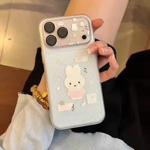 Polka Dot Miffy Phone Case for Apple iPhone 17 Pro Max, Creative and Fashionable Mobile Cover, Stylish Protective Shell, Casing