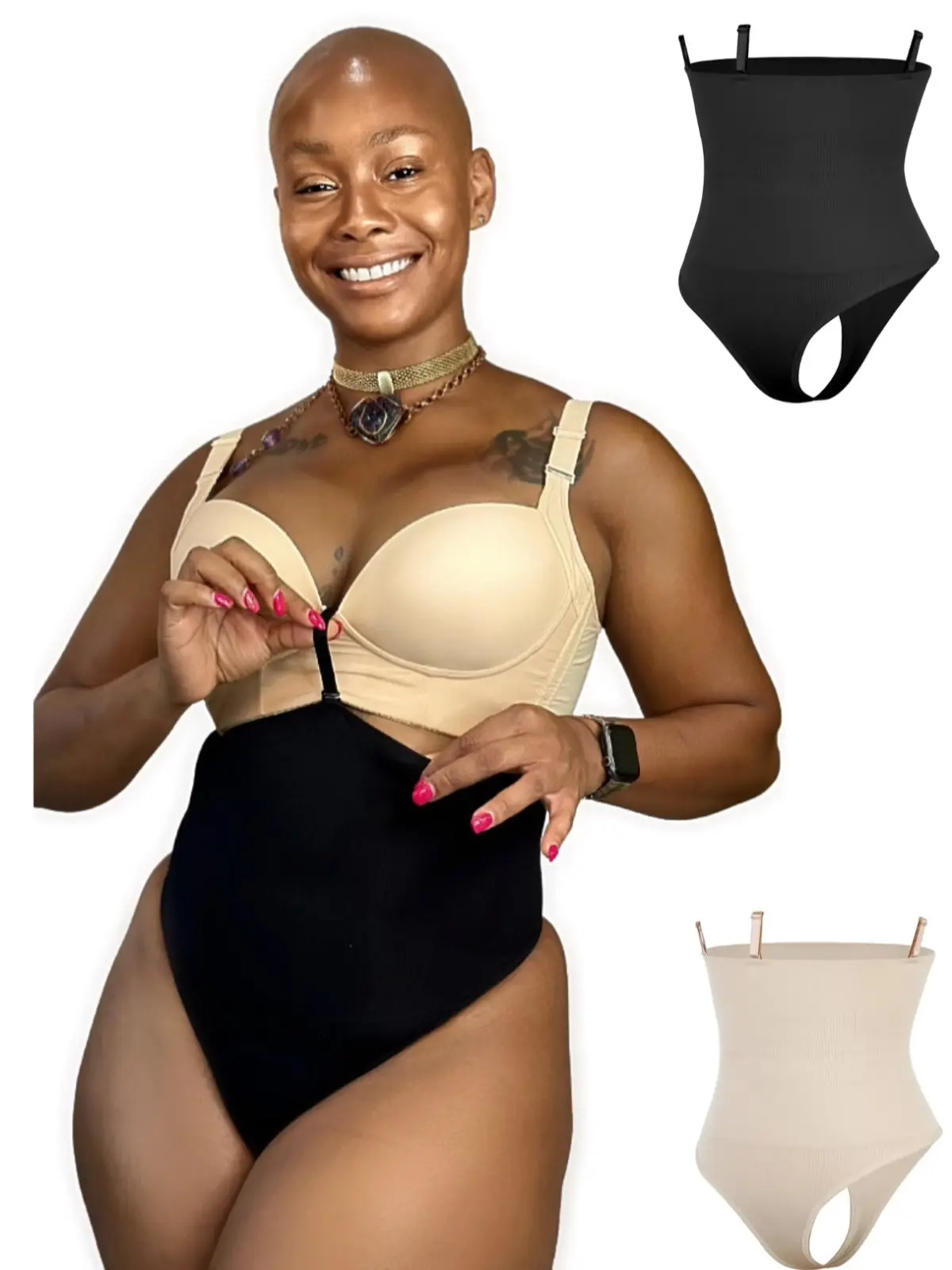 ChrissyK's Full Torso High Waist Compression Thong Panty Shaper Panty Shapewear Thong Seamless Underwear High Waist Panty Thong  Comfortable Thong Shaper Plus Size Shaper Panty Thong Womenswear Garment