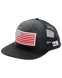 Ropesmart Men's And Heather Gray Flag Patch Mesh-Back Trucker Cap - 120-012