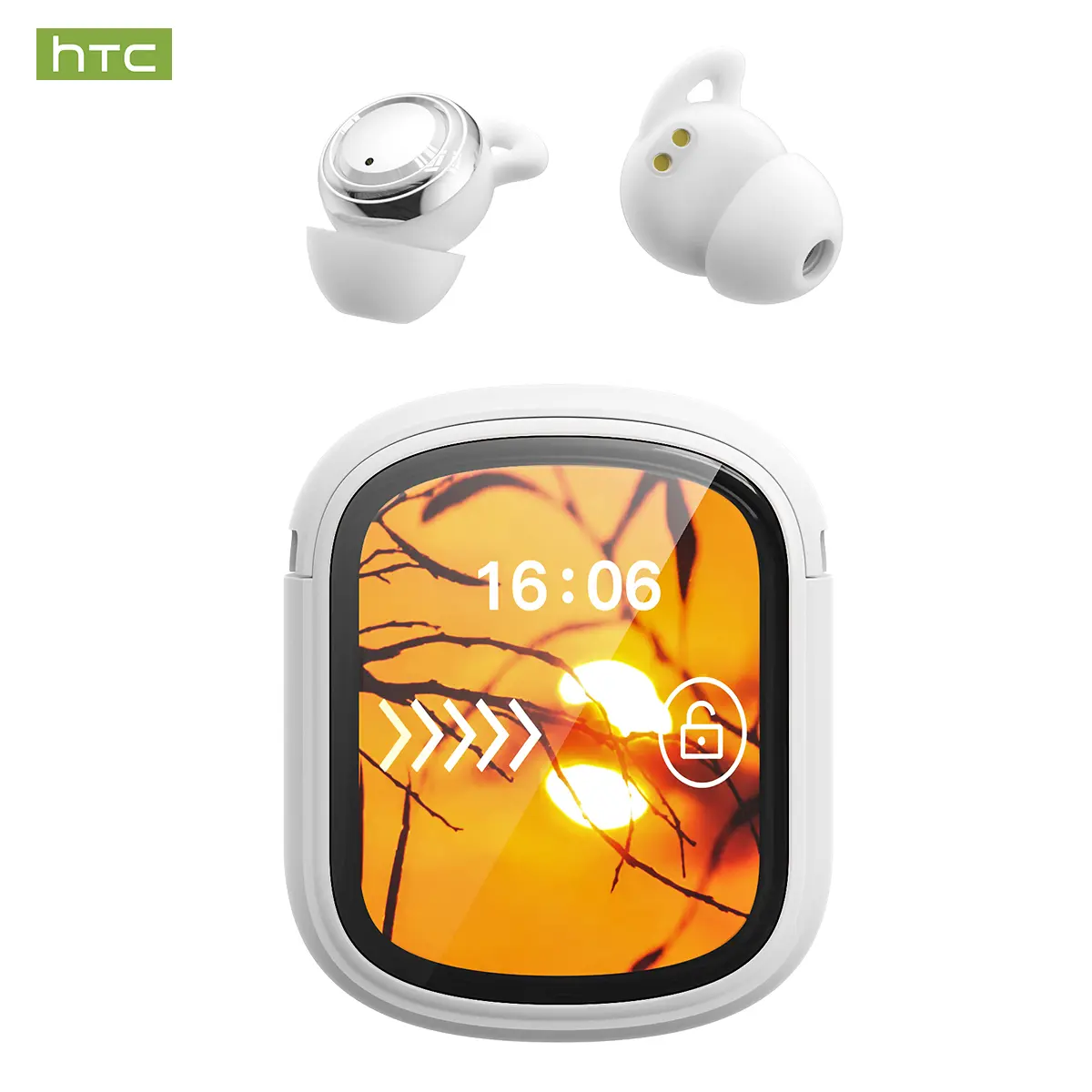 HTC NE99  Bluetooth 6.0 Earphones LED Display High Fidelity Waterproof Wireless Earphones | Suitable for Office, Sports, Study and Audio Calls | Built-in Microphone | Earphones