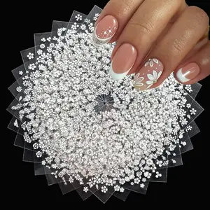 30 Nail Art Stickers, 3D Self-Adhesive Nail Decals, Acrylic Star Line Nail Wraps, DIY Women's Nail Accessories, Wrap Nail Design