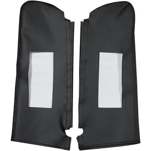 Sun Visor Cover Pair, Left & Right  Sun Visor Skin Black Fits for Chevy Tahoe Suburban Yukon 1995-1999, Microfiber Leather  window shade sunshades car windshield windshield sun shade