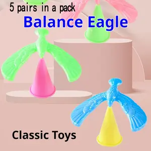 5 Mini Balance Birds, Gravity Balancing Eagle Bird Toys, Educational Physics Kit, Hand-Brain Training, Stress Relief, Perfect Gift for Holidays