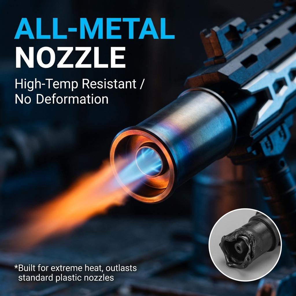 【No gas tank included】Power Grill Torch – Multi-Functional Propane Torch Gun for Barbecue, Baking, Pastry Finishing, Campfire, Weeding & Snow Removal  Camouflage Design Kitchen Tool