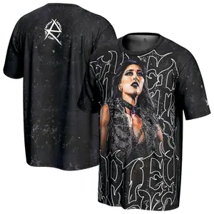 WWE Rhea Ripley Gothic Horror 3D Graphic Shirt Oversized Casual Summer Beach Vacation Camping Festival Tee Lightweight Comfortable Wrestling Fan Streetwear Gift for Him Her USA