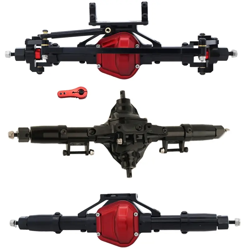 CNC Aluminum Alloy Straight Axle Set for 1/10 RC Crawler – Heavy Duty Durable Upgrade Kit for SCX10 D90