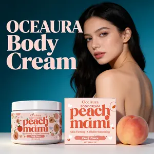 OCEAURA Body Cream - Peach Extract Hydrating Dry Skin Moisturizing Deep Nourishing Cream Nourishing Smooth Daily Body Moisturizer Moisture
