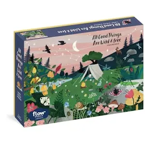 All Good Things Are Wild and Free 1,000-Piece Puzzle (Flow) Adults Families Picture Quote Mindfulness Gift