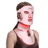 INTEO 4 Modes Red Light Therapy LED Face & Neck Mask - 680 LEDs, 840-860nm Near-Infrared, Cordless 2000mAh Rechargeable Battery, LED Light Eyes Skin Care Device, Adults’ Self Care Product, At-Home Firming Skin & Jawline Defining Gadget for Radiant Glow