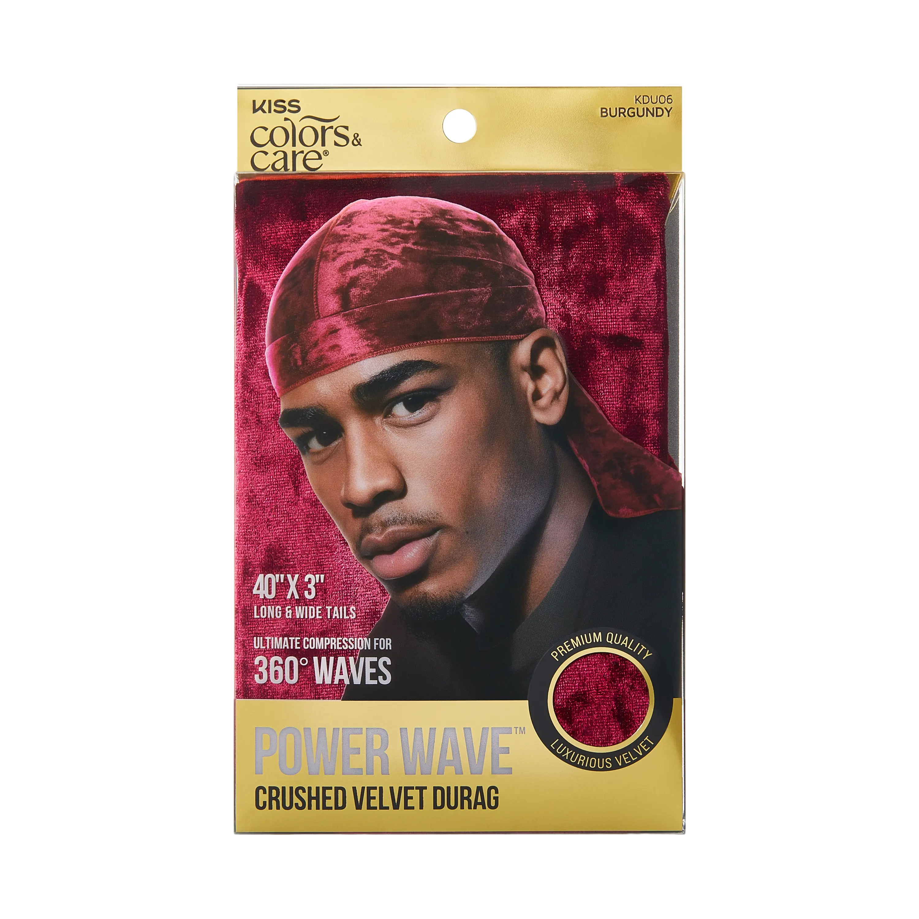 Kiss Colors & Care Power Wave Velvet Luxe Durag - Burgundy | Wave Cap, One Size, Hair Accessories Kiss Colors & Care Power Wave Velvet Luxe Durag - Burgundy | Wave Cap, One Size, Hair Accessories