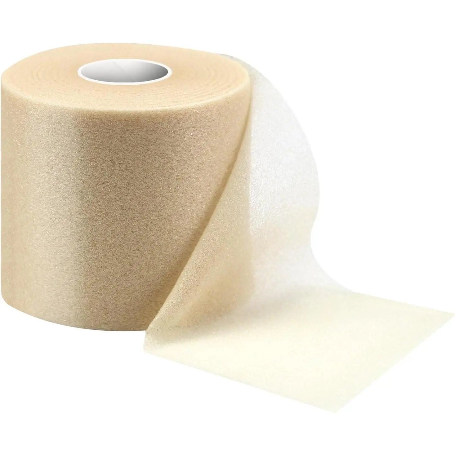 Polyurethane Foam Sports Pre Wrap Roll (2.76 in x 30 yd) - Soft, Breathable Protection Underwrap, No Scissors Needed for Headbands, Knee Wraps, Gym Use, Hair, Ankles, Wrists, Elbows, Gym Wrap, Wrist Tape