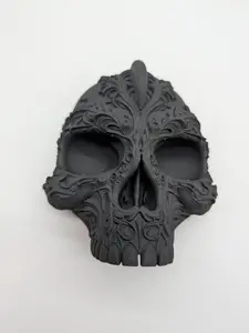 Ornate Filigree Skull with Hidden Compartment