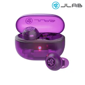 JLab GO POP ANC Earbuds, IP55, Bluetooth 5.3, 24+ Hr Playtime, Noise Cancelling, Android/iOS, Customizable Sound, IP55 Sweat & Splashproof, 10mm Driver, 3 Sets Gel Tips Included, Wireless Headset with Mics