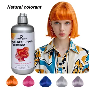 Autumn Charm Fresh Natural Color-Preserving Shampoo (Unisex), Herbal Formula, 10-15 Minute Long-Lasting Color, Ready-to-Use Color Shampoo, Paraben-Free, Hypoallergenic Formula 300ml, Suitable for Light and Orange Tones color shampoo