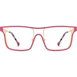 Blue Light Glasses for Women Trendy Rectangle Eyeglasses Frames Chic Metal Designer Eyewear Non Prescription