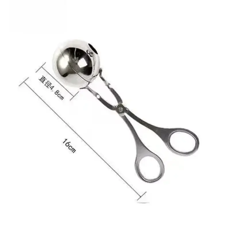 Stainless Steel Meatball Holder, Meatball Maker, Home Kitchen Tool, Meatball Squeezer, Dumpling Mold NONE