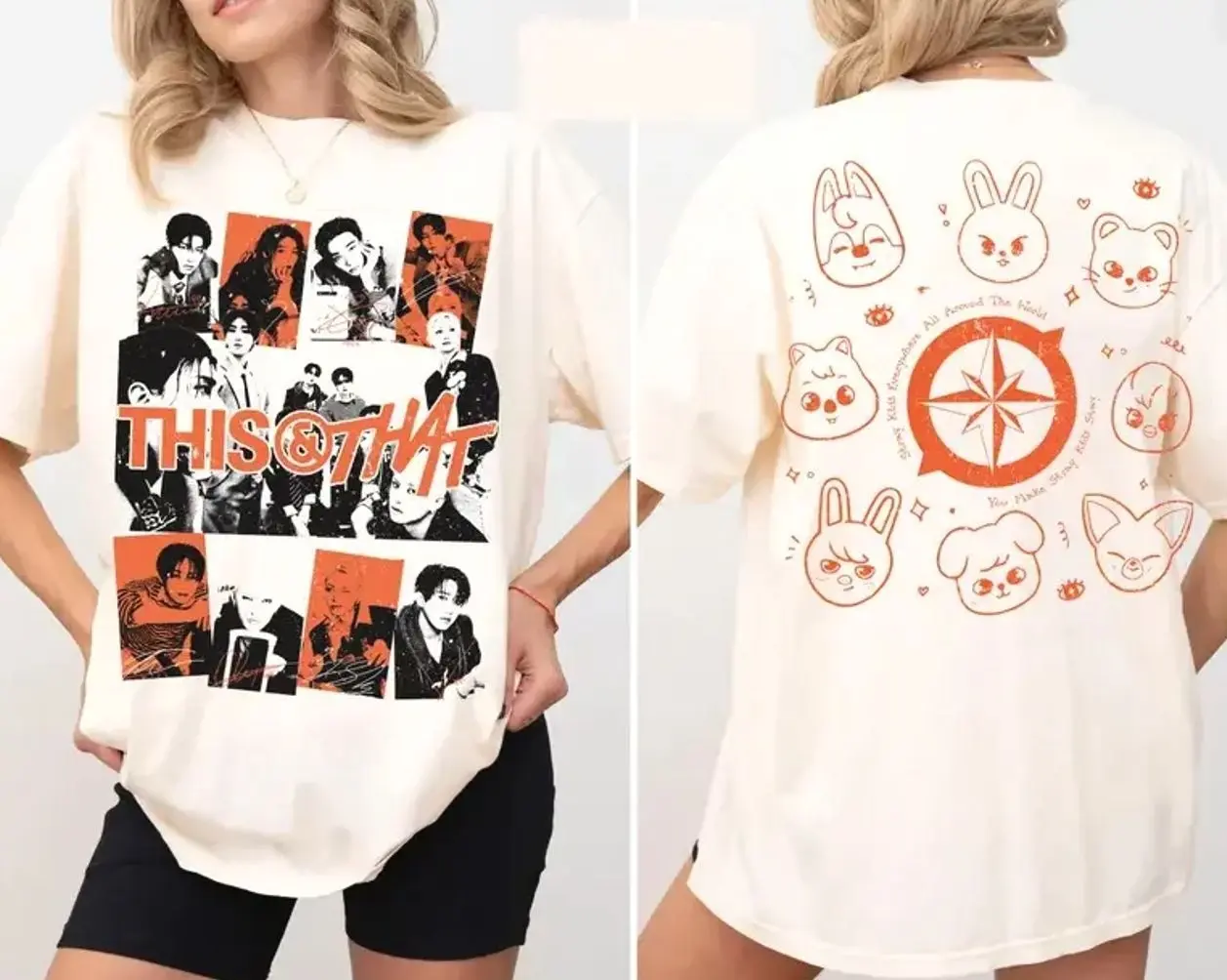 SKZ World Tour Run It Shirt, This And That, Retro Streetwear Tee, Music Fan Shirt, Unisex Gift 76T