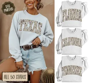 Custom State Camo Sweatshirt | Personalized Your State Pullover