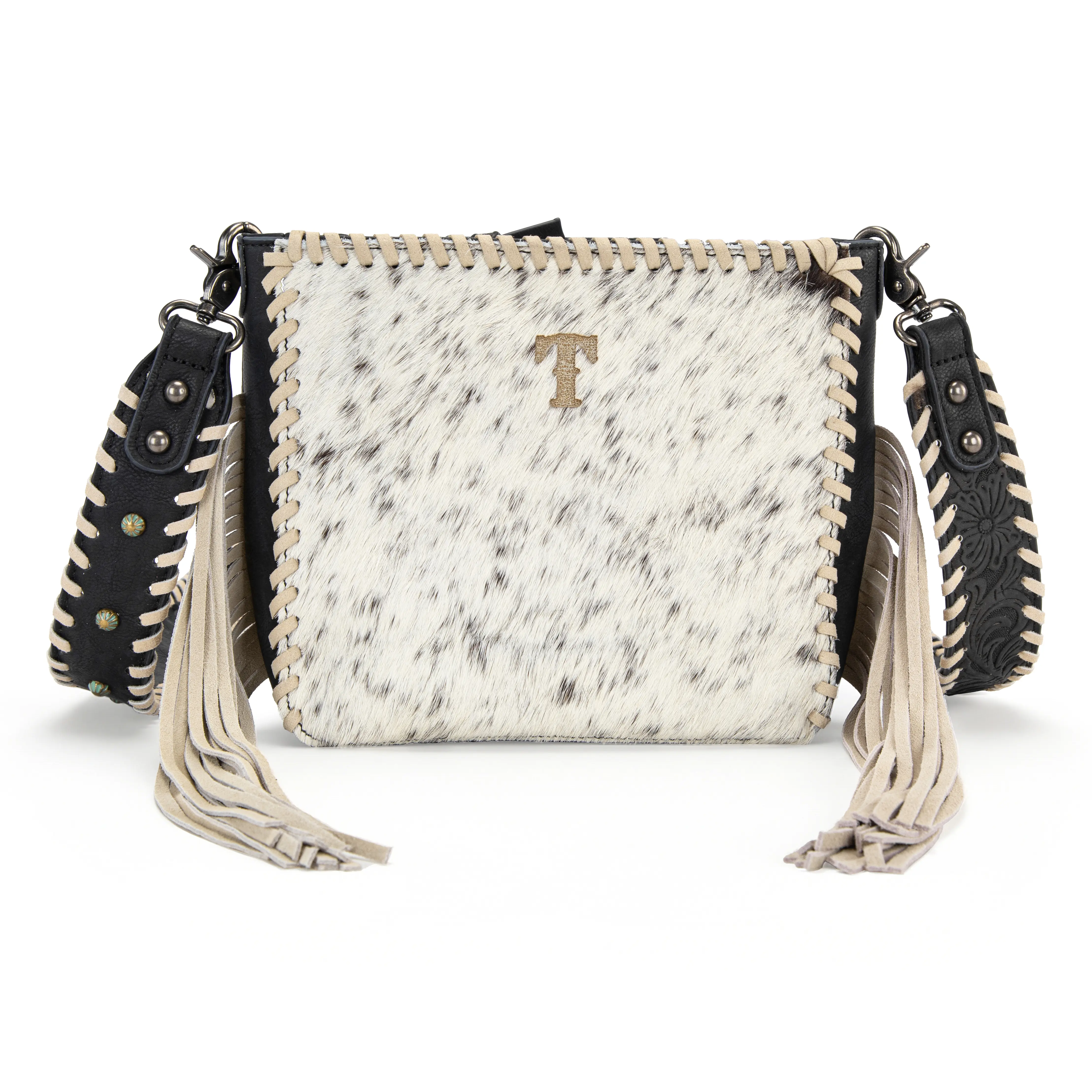 Trinity Ranch Cowhide Fringe Crossbody Bag for Women Trinity Ranch Cowhide Fringe Crossbody Bag for Women