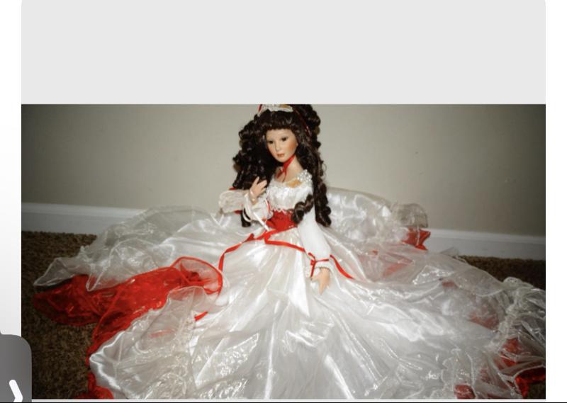 Haunted Porcelain Doll Meet Myra White Light Spirit Watcher 21-inch OOAK Rare Serenity Hope Protector Magical Powers All Sales are Final