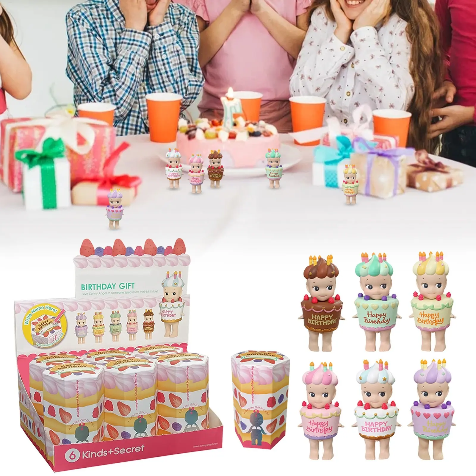 Sonny Angel Birthday Gift 2017 Series Mini Figures - Original Mini Figure/Edition - 1 Sealed Blind Box, Multicolor