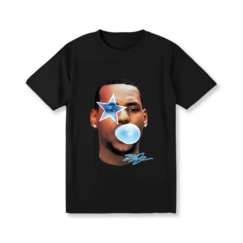 Unisex LEBRON JAMES BIG FACE GRAPHIC TEE - STREETWEAR T-Shirt For Men And Women, Fabric, Shortsleeve,summervibes graphic tee