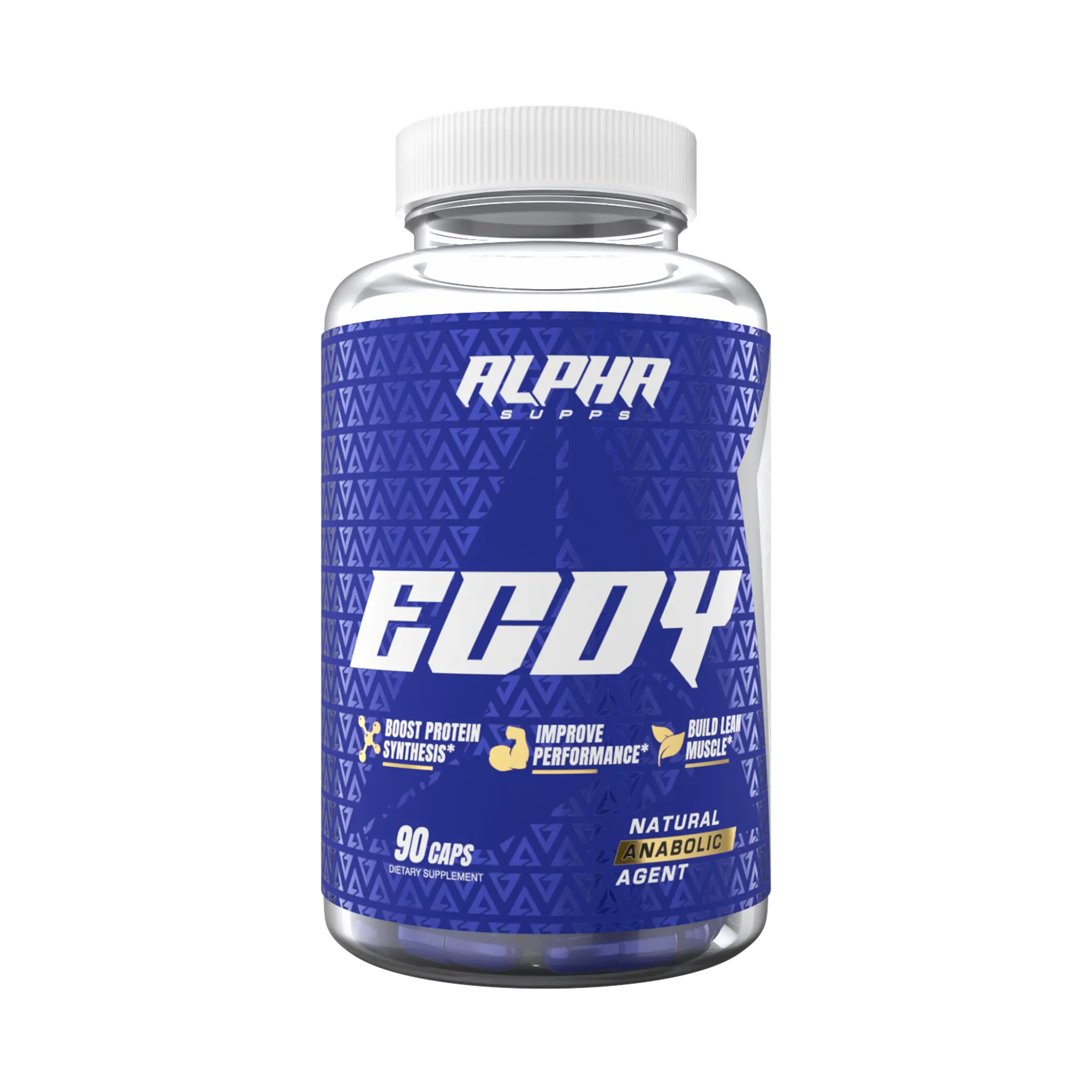 Alpha Supps ECDY Natural Dietary Supplement 90 Capsules with Improved Performance Ingredients