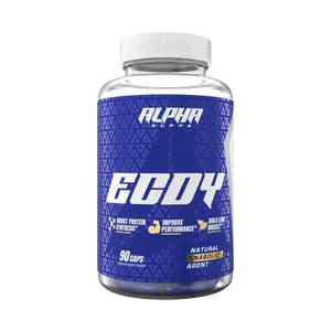 Alpha Supps ECDY Natural Dietary Supplement 90 Capsules with Improved Performance Ingredients