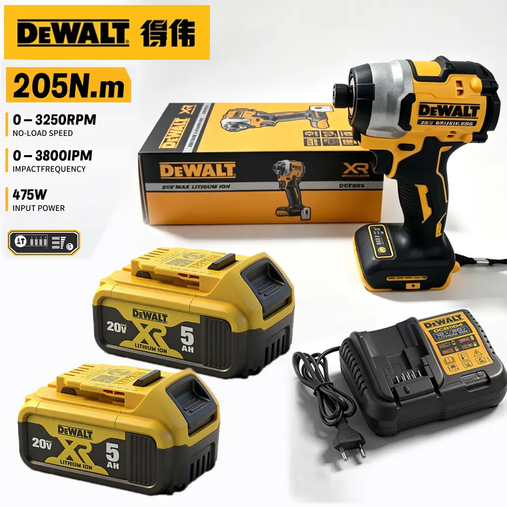 DCF850 DEWALT 20V MAX Brushless Cordless Impact Driver Compact Electric Screwdriver Power Tool for Car Repair Home DIY Furniture Assembly