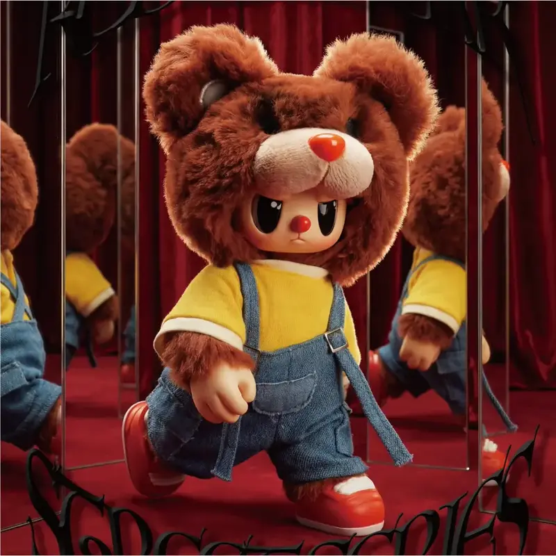 1206. Rebel Bear The Street Series Plush Blind Box