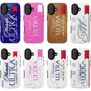 Michelob ULTRA Beer Aesthetic Phone Case for iPhone 17 16 15 14 13 12 11 Pro Max Plus, Slim Summer Party Soda Drink Design, Gift for Beer Lovers 2026