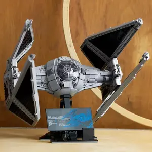 New 1931 Pieces Tie Interceptor Space Ship Building Blocks Toy, Interlocking Building Block, Adult and Child Puzzle Gift, Birthday Present for Boys and Girls