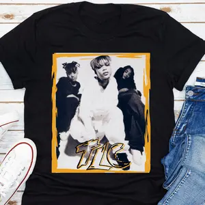 Vintage 90s TLC Graphic Tee – R&B Girl Group Shirt, What About Your Friends Band Tee, T-Boz Left Eye Chili Retro Streetwear Unisex T-Shirt