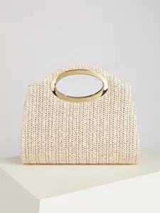 New Women's Fashion Woven Handbag, Holiday Beach Business Commute Crossbody Bag, Casual Minimalist, Essential for Vacation, Beach Bags