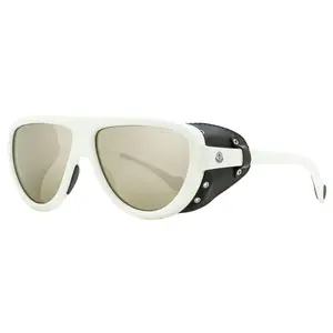 Moncler Pilot Sunglasses ML0089 21C White/Black 57mm 0089