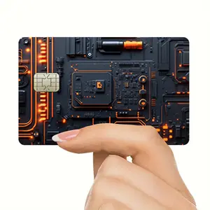 Credit Debit Card Sticker, Ultra-thin Shiny Matte Finish Waterproof Scratch Resistant Durable Card Sticker, Compatible with Small Chip Cards, Debit Card Decal