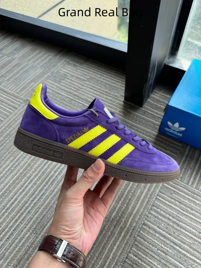 Purple Dark Gum Sole Retro Lace Up Casual Trainers, Smooth Lacing System, Robust Suede Material, Versatile Shoes For Unique Outfit Matching