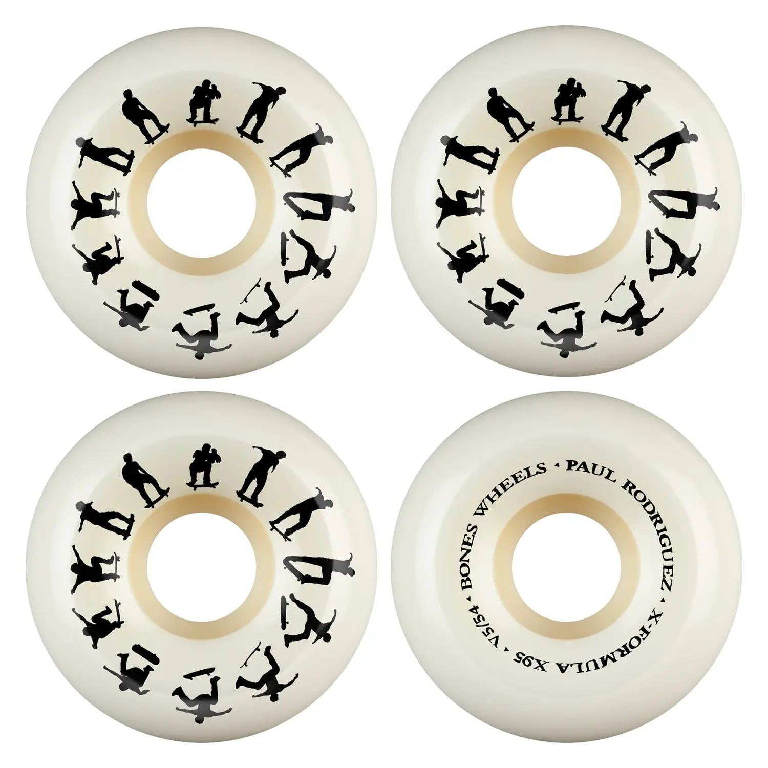 Bones Skateboard Wheels 54mm Paul Rodriguez Switch Heel X-Formula 95A