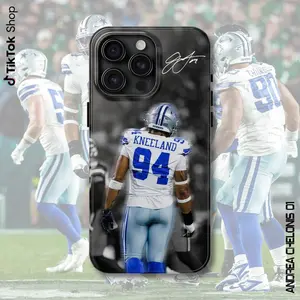Cowboys Kneeland Signature Phone Case, Rip Kneeland 2001-2025 Memorial Fan Cover, Tough Shockproof Protective Case, Compatible with iPhone 11-17 Pro Max/Plus and Samsung Galaxy S23-25