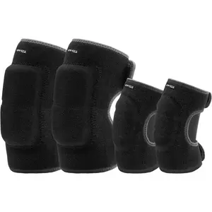 Kids Soft Knee Pads and Thickened SBR Adjustable Knee Elbow Pads Protective Gear for Cycling Volleyball Skateboarding Soccer Hockey