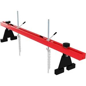 Garvee 800 LBS Engine Support Bar with Dual Hooks, Transverse 2 Point Lift Holder for Engine Maintenance in Home Garage and Auto Repair Shops
