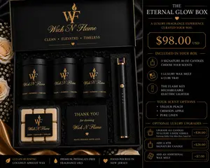 The Eternal Glow Fragrance Gift Box - Coconut Scent Candle with Aromatic Aroma for Gifting