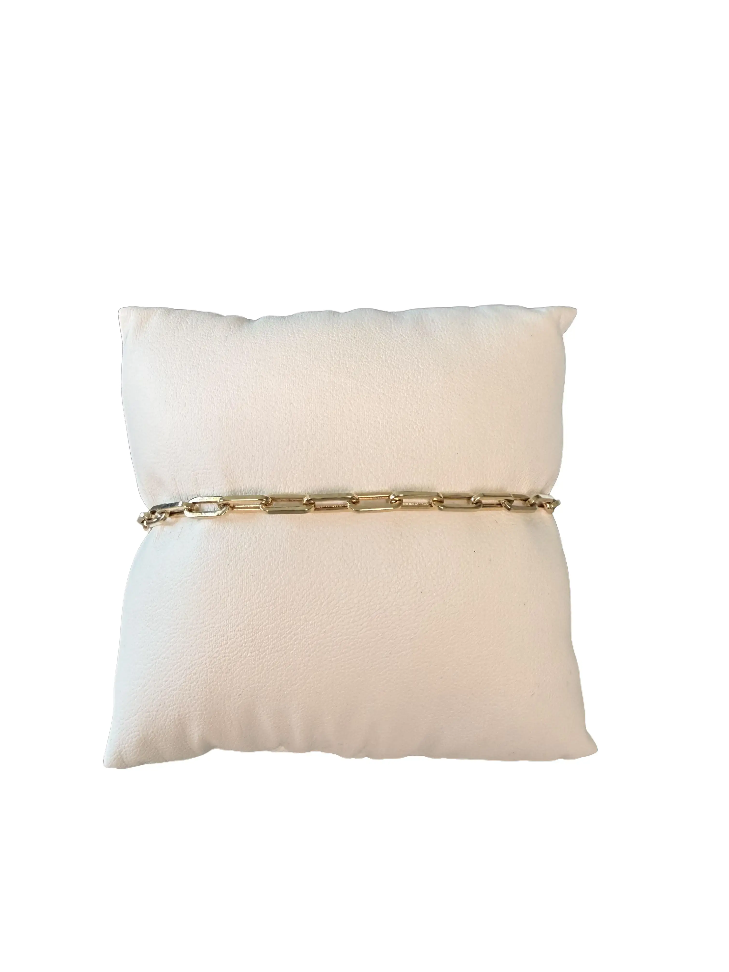 Minimalist 14k Carat Gold Paperclip Bracelet, Fine Gold Jewelry Accessory
