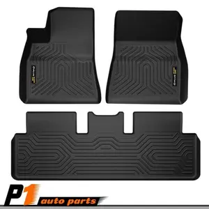 All-Weather TPE Front Rear Floor Liners/Mats FIT For 17-20 Tesla Model 3 21-23 Car Interior Accessory Car Accessories