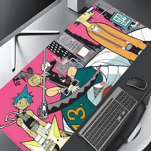 Trend Vibrant Cartoon Character Large Gaming Mouse Pad, aesthetic desktop decoration protection pad, Desktop Accessory, rubber pad non-slip lock edge work pad, multi-size mouse pad suitable for laptop, desktop computer games, work, family, good gift