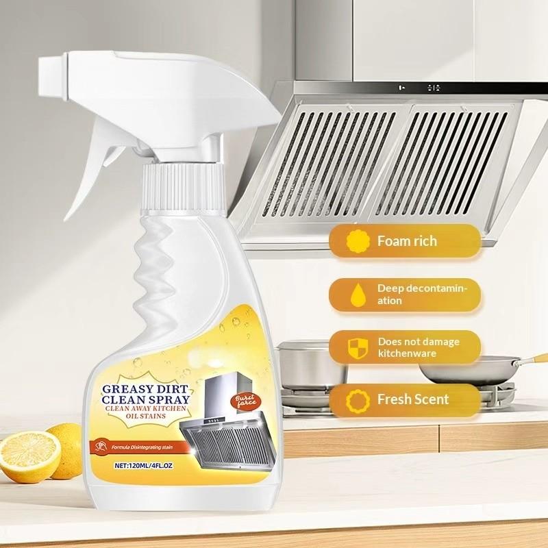 Kitchen Heavy Oil Stain Cleaner, Smoke Oil Stain Cleaning Gentle Not Hurt Hands, Multi-Purpose Oil Stain Remover, Cross-Border Supply, Kitchen Spray Cleaner