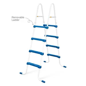 Funsicle 52 Inch SureStep 4 Stair Outdoor Above-Ground Swimming Pool Ladder Funsicle 52 Inch SureStep 4 Stair Outdoor Above-Ground Swimming Pool Ladder