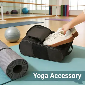 1PC Portable Shoe Bag - Home Essentials Travel Storage Organizer with Breathable Mesh, Waterproof Sneaker Bag for Gym, Luggage and Kids' Shoes